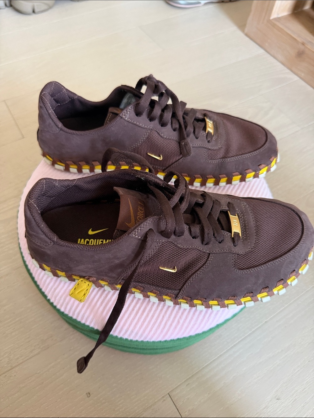 Nike x Jacquemus Brown and Yellow Men’s Sneakers